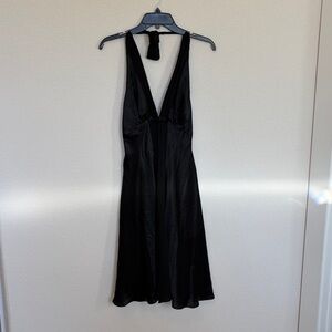 White House Black Market Black Halter Dress | Size 4 | Cocktail / Prom